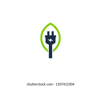 Electric Nature Icon Logo Design Element