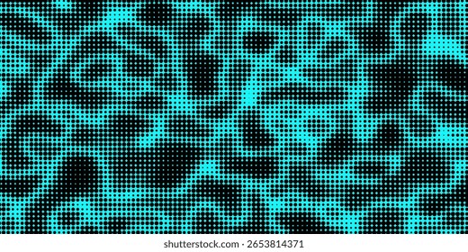 Electric neon waves filling the ether. Shimmering dots forming a pattern of smooth lines, bumps and depressions. Acid vector background for music album.
vector illustration
