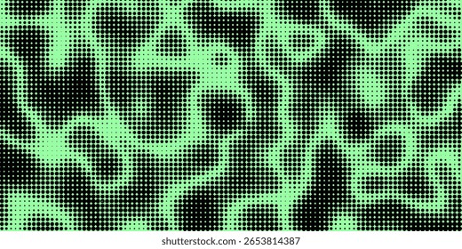 Electric neon waves filling the ether. Shimmering dots forming a pattern of smooth lines, bumps and depressions. Acid vector background for music album.
vector background