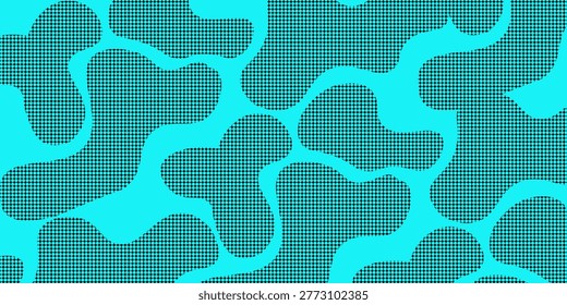 Electric neon waves filling the ether. Shimmering dots forming a pattern of smooth lines, bumps and depressions. Acid vector background for music album.
vector illustration