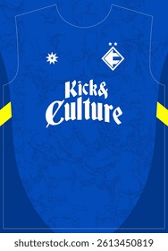Electric Ocean Blue Pattern Football Jersey Sublimation Print