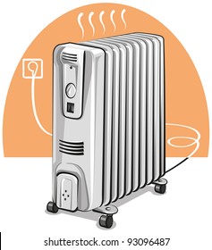 Electric oil heater