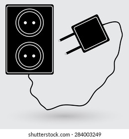 Electric outlet icon