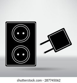 Electric outlet icon