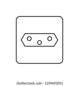 electric outlet icon. Element of web for mobile concept and web apps icon. Thin line icon for website design and development, app development