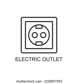 electric outlet icon , plug icon