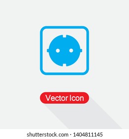Electric Outlet Icon Vector Illustration Eps10