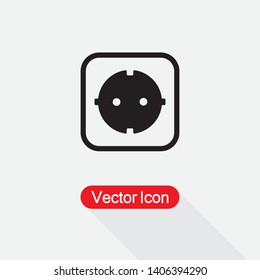 Electric Outlet Icon Vector Illustration Eps10