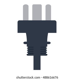Electric outlet illustration on white background