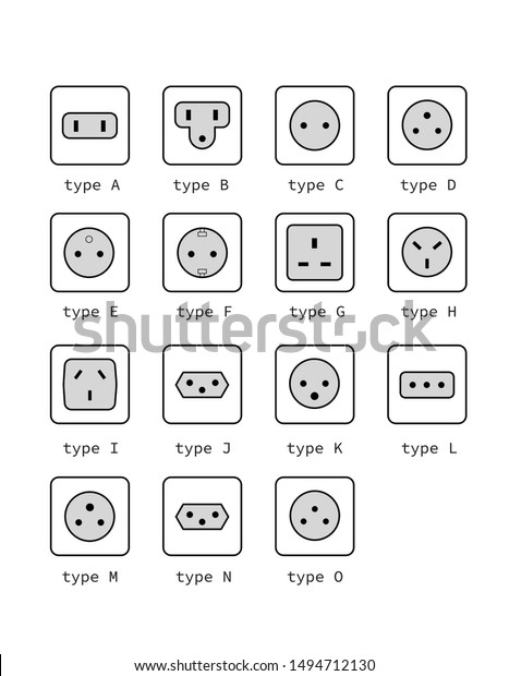 Electric Outlet Illustration On White Background Stock Vector (Royalty ...