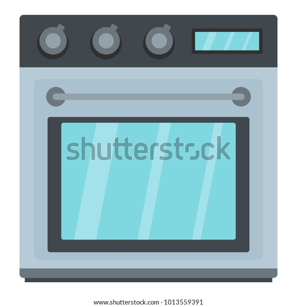 Electric Oven Icon Cartoon Illustration Electric Stock Vector (Royalty