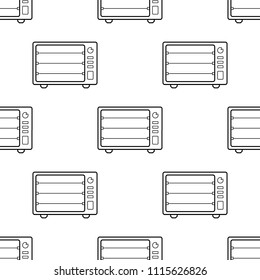 electric oven icon. Element of Appliances icon for mobile concept and web apps. Pattern repeat seamless electric oven icon. Can be used for web and mobile on white background