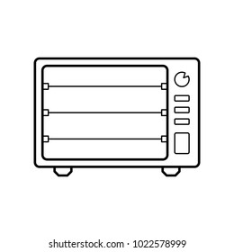 electric oven icon. Element of home appliances for mobile concept and web apps. Thin line icon for website design and development, app development. Premium icon on white background