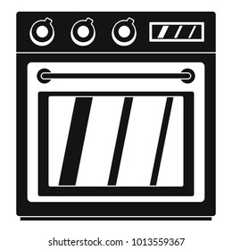 Electric oven icon. Simple illustration of electric oven vector icon for web