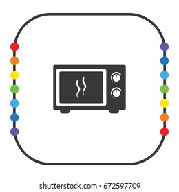 electric oven icon, vector design element