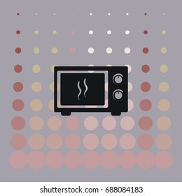 electric oven icon, vector design element
