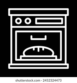 Electric oven vector icon design