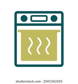 Elektrischer Ofen, Vektorküchensymbol. Graph-Symbol für Kochen Web-Site-Design, Logo, App, UI