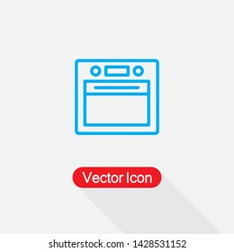 Electric Over Icon, Microwave Icon Vector Illustration Eps10