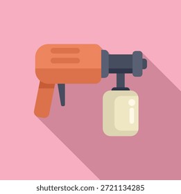 El pulverizador de pintura eléctrico se está utilizando para un proyecto de renovación de casas de bricolaje