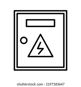 Electric Panel Box Vector Icon Color Stock Vector (Royalty Free ...
