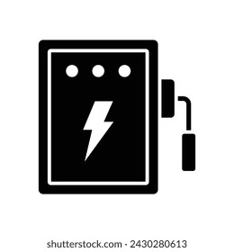 electric panel icon vector design template simple and clean