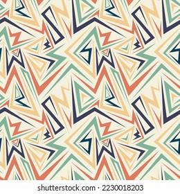 Electric Pattern Seamless Endless Multi-Color