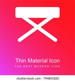 Electric piano red and pink gradient material white icon minimal design
