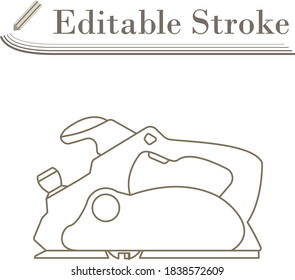 Icono del Planador Eléctrico. Diseño sencillo de Stroke modificable. Ilustración vectorial.