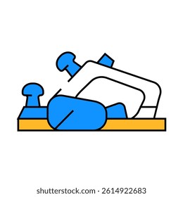 electric planer tool line icon vector. electric planer tool sign. isolated symbol illustration