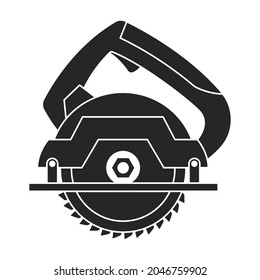 Elektrischer Planer, Vektorsymbol.Schwarz Vektorsymbol einzeln auf weißem Hintergrund, elektrischer Planer .