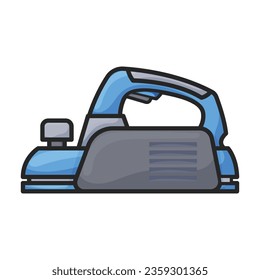Electric planer vector icon.Color vector icon isolated on white background electric planer .