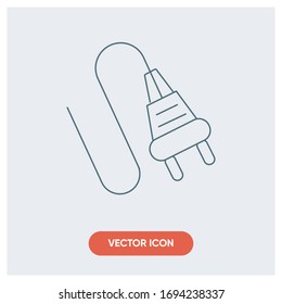 electric plug cable vector icon