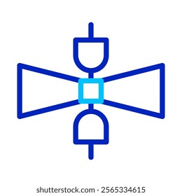 Electric plug connection icon. Concept of connection, disconnection, electricity.