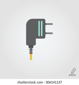 Electric plug icon