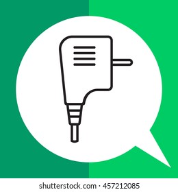 Electric plug icon