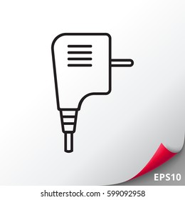 Electric plug icon