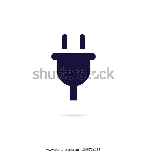 Electric plug icon for car charging\
station, interface symbol, mobile phone, electricity sign, battery\
sign. Uk electric plug icon. Power energy. Vector 10\
eps