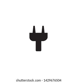 Electric plug icon. Charge sign
