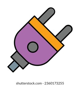 Electric Plug Icon Design For Personal And Commercial Use