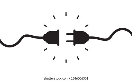 Electric plug icon design. Vector illustration.