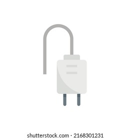 Electric plug icon. Flat illustration of electric plug vector icon isolated on white background