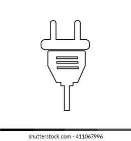 Electric plug icon Illustration design