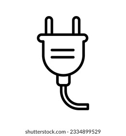 Icono de enchufe eléctrico en el diseño de moda