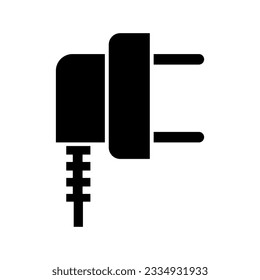 Electric plug icon on trendy design