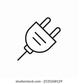 electric plug icon sign vector