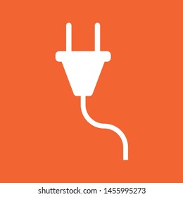 Electric plug icon, stock vector illustration, EPS10.