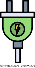 Signo de arte de símbolo de icono de enchufe eléctrico