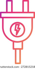 Signo de arte de símbolo de icono de enchufe eléctrico
