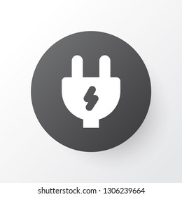 Electric plug icon symbol. Premium quality isolated adapter element in trendy style.